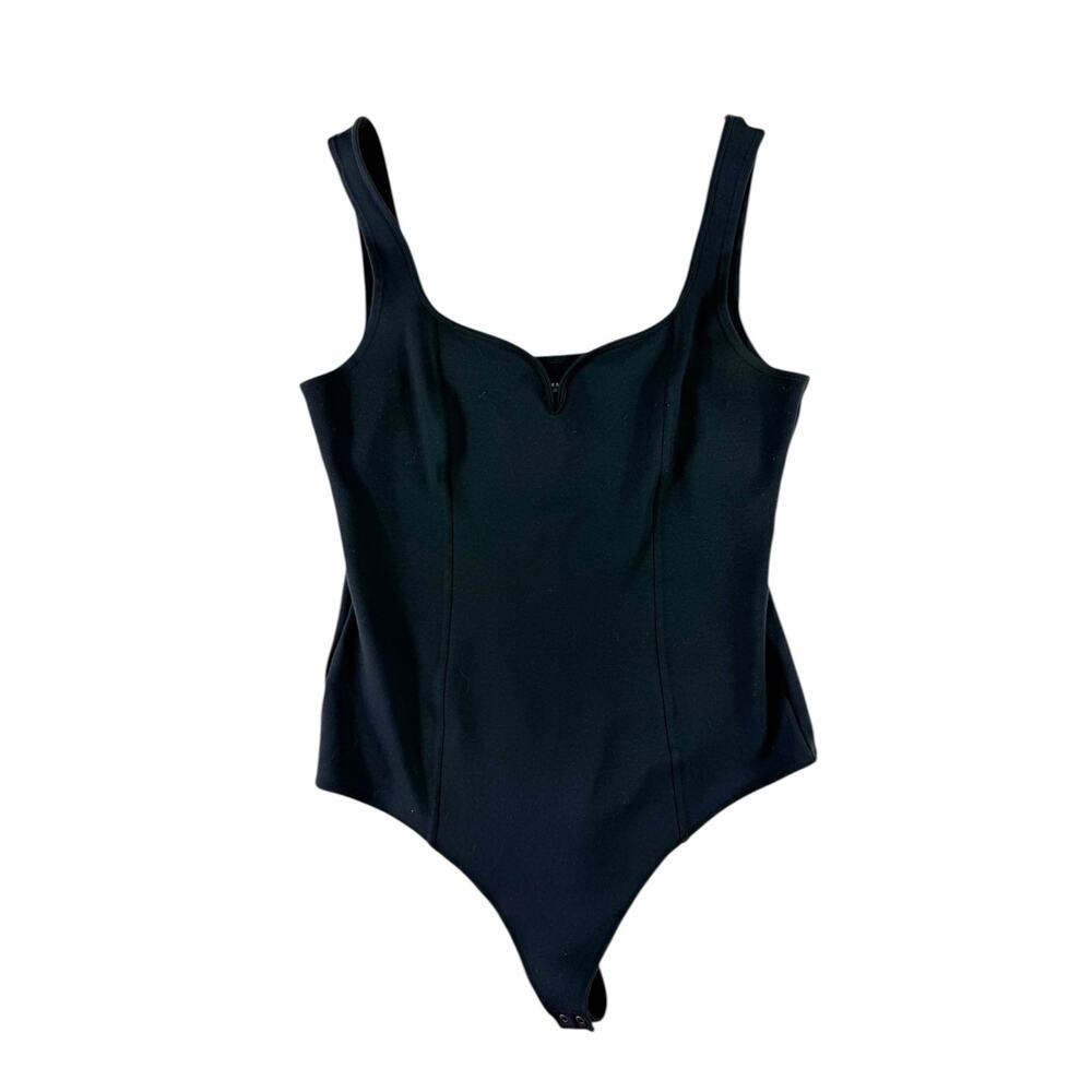 Abercrombie & Fitch Soft A&F Collection Black Notch Neck Bodysuit Women’s Large